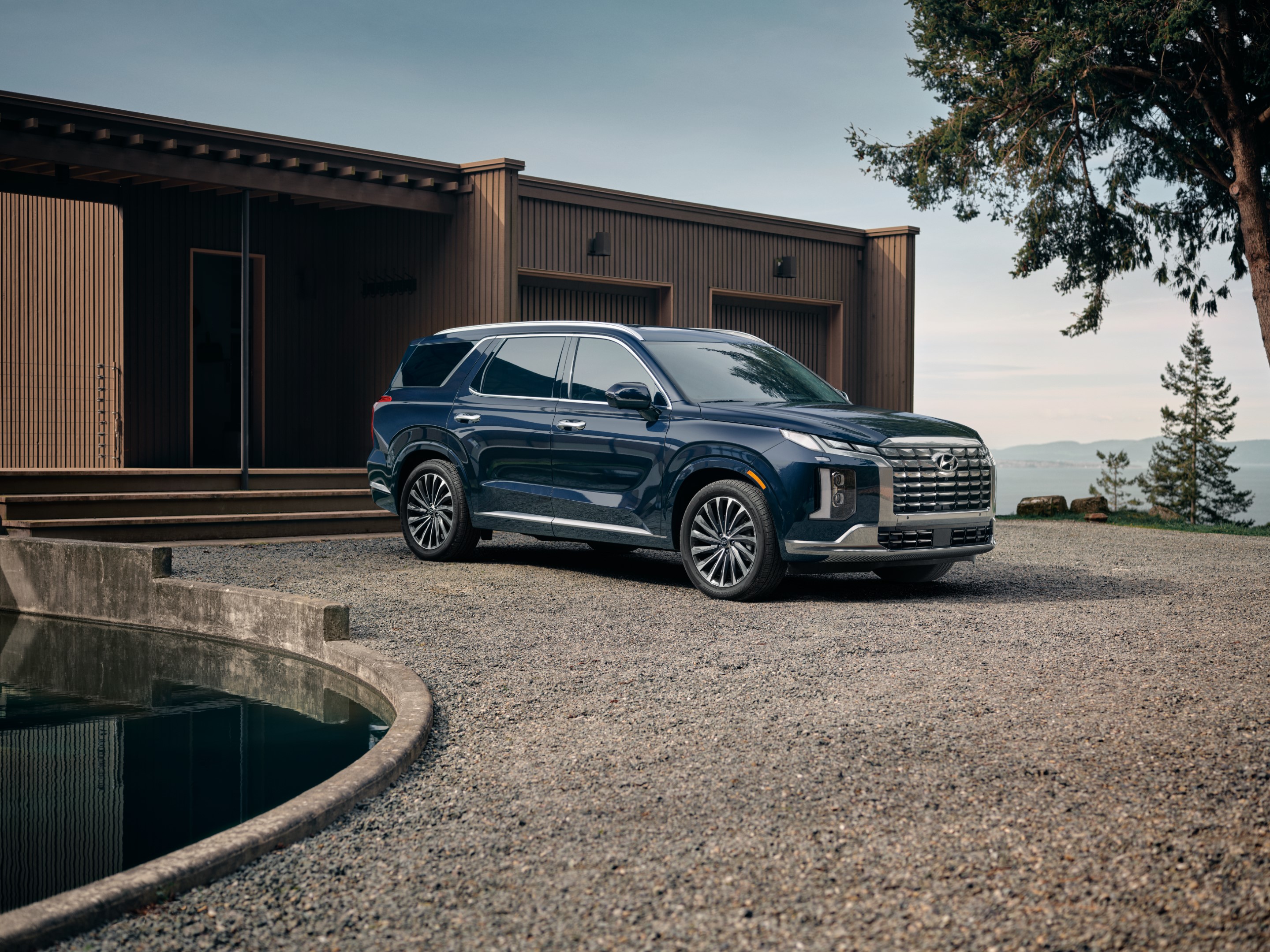 Hyundai Singapore Palisade on beach deck mobile