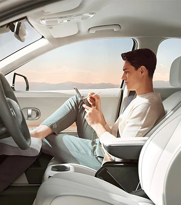 IONIQ 5 interior is spacious