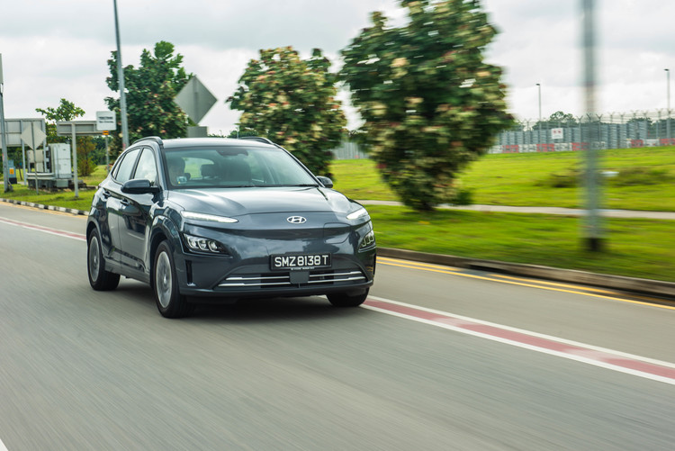 Hyundai KONA Electric driving