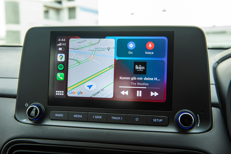 Hyundai KONA infotainment display