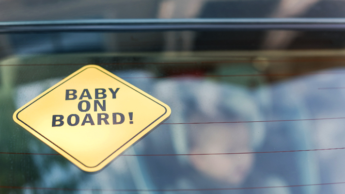 Baby on board sign