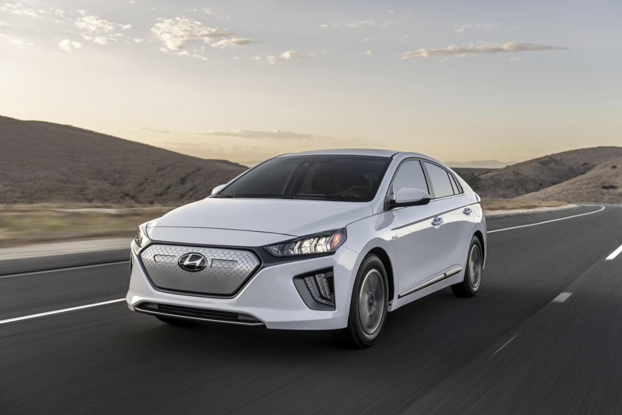 Hyundai Singapore IONIQ EV on the road