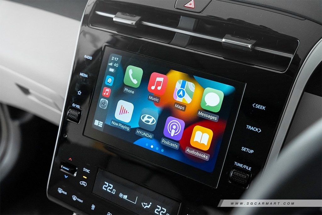 Hyundai Singapore TUCSON Hybrid infotainment display,Main Menu