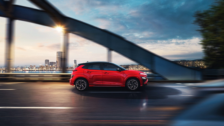 Hyundai KONA N on the road