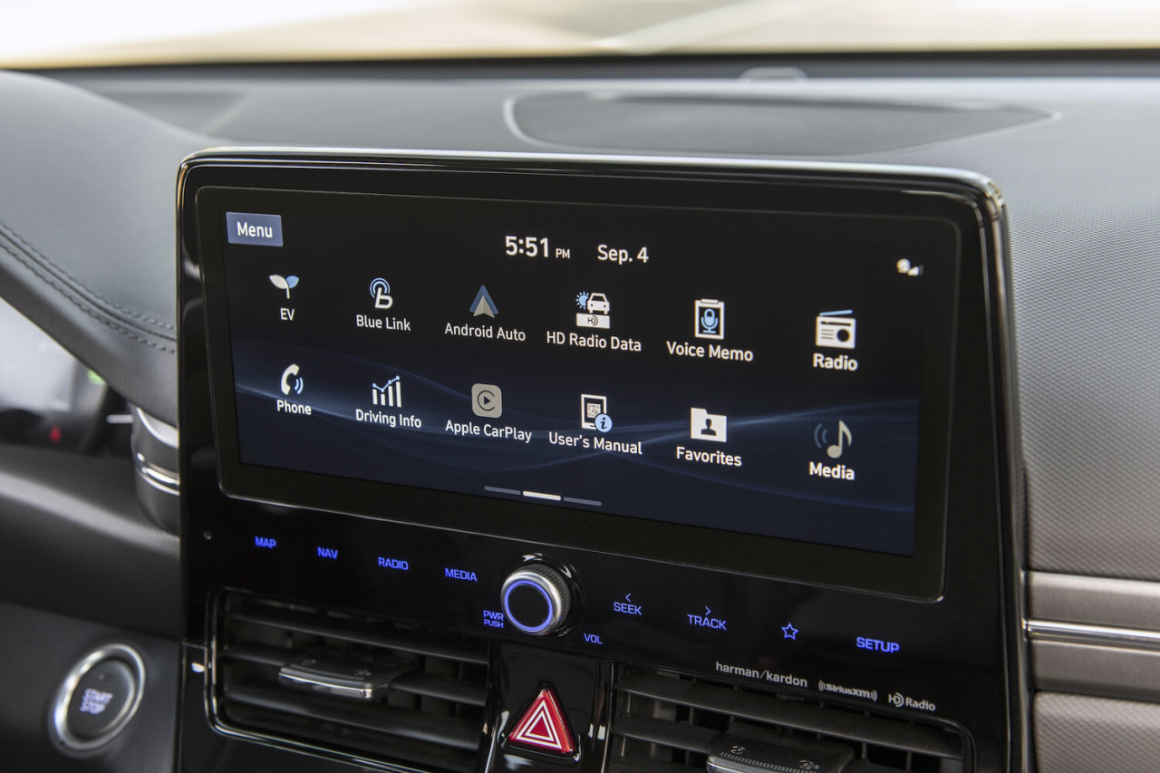 Hyundai Singapore IONIQ infotainment screen