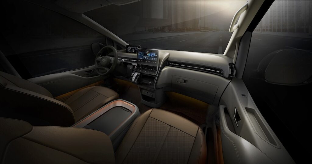 Hyundai Staria front interior