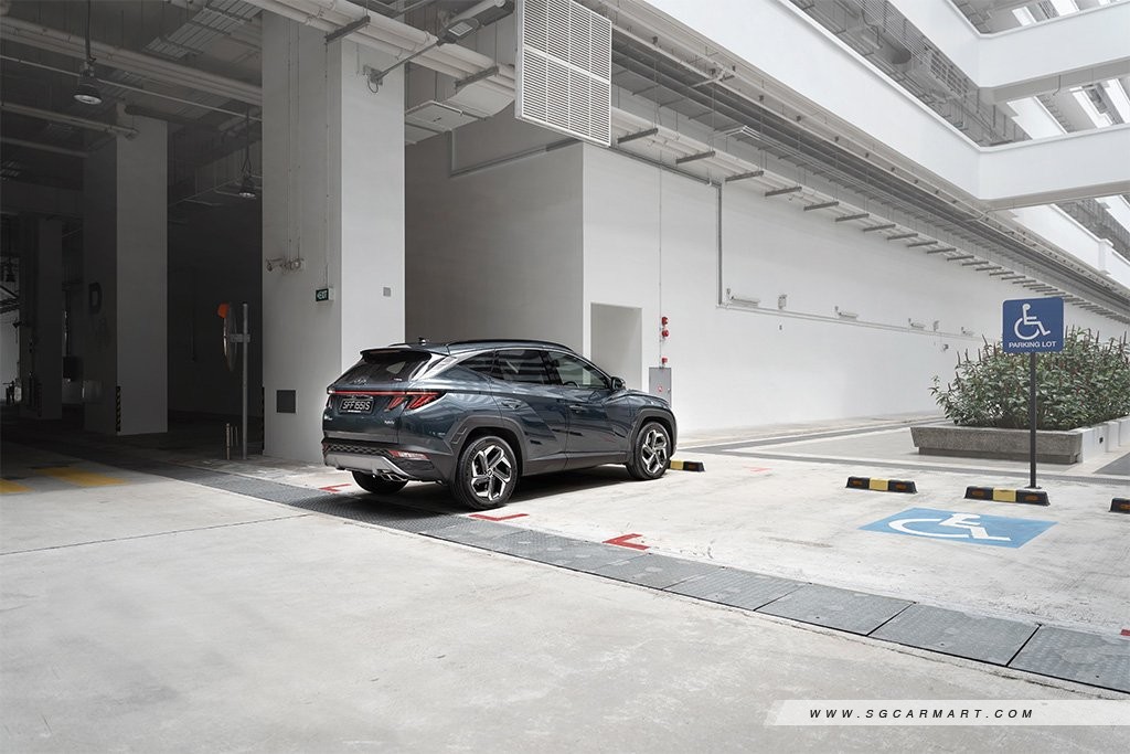 Hyundai Singapore TUCSON Hybrid rear parked