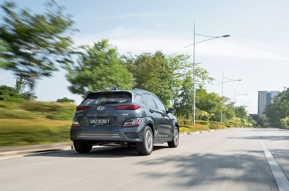 Hyundai Singapore KONA Electric driving