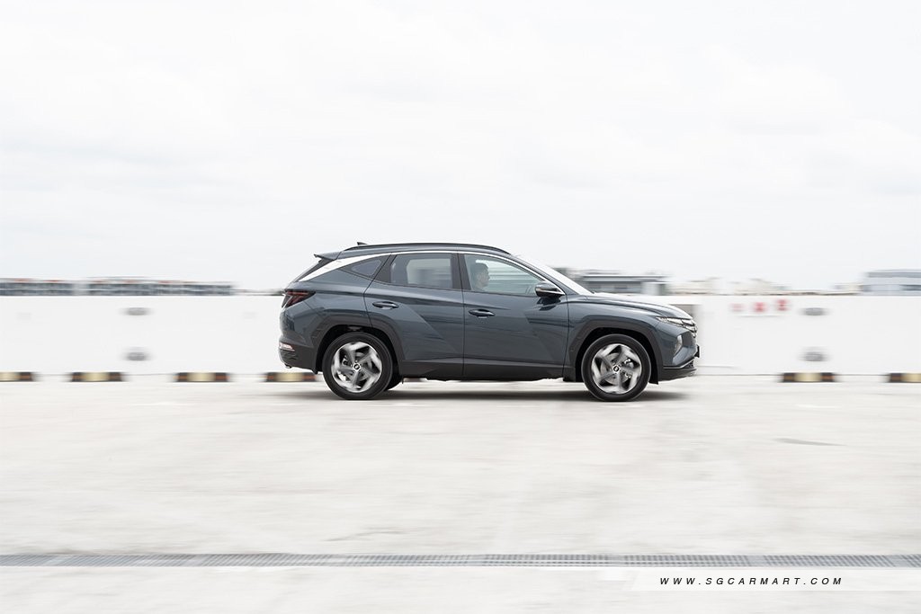 Hyundai Singapore TUCSON Hybrid driving side view