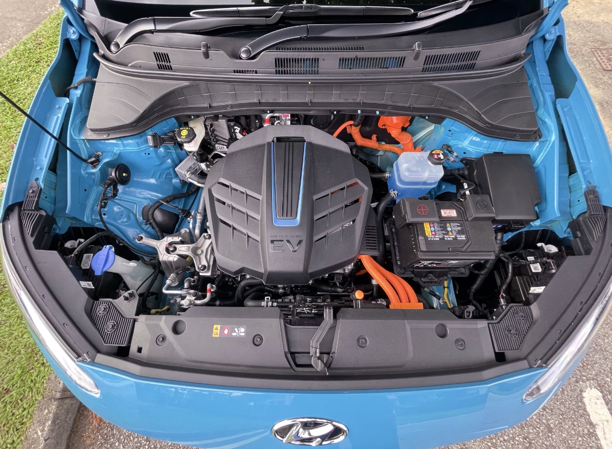 Hyundai Singapore KONA Electric under the hood engine