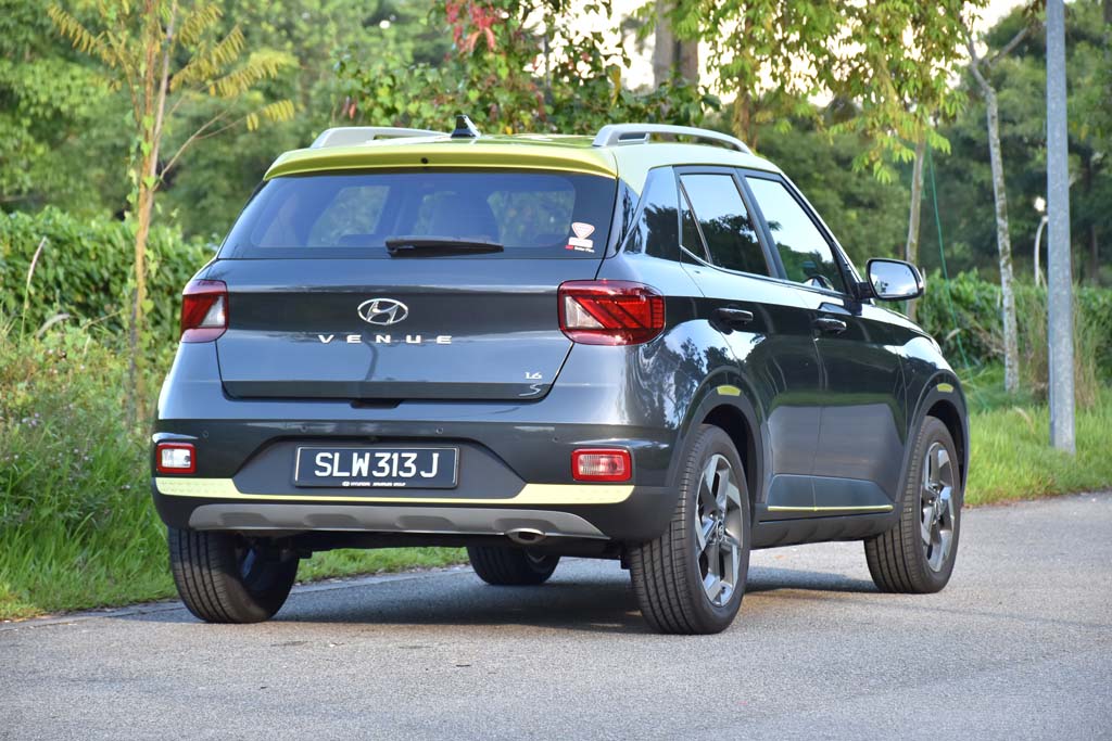 Hyundai Singapore Venue S rear view parked